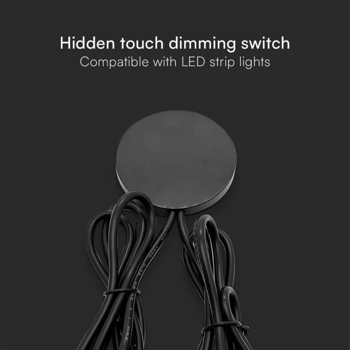 Dimmer tactil ascuns pentru banda LED negru