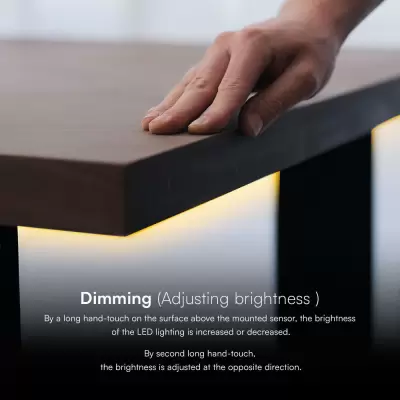 Dimmer tactil ascuns pentru banda LED negru