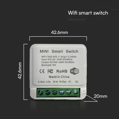 Releu inteligent wifi programabil 1 circuit 220V
