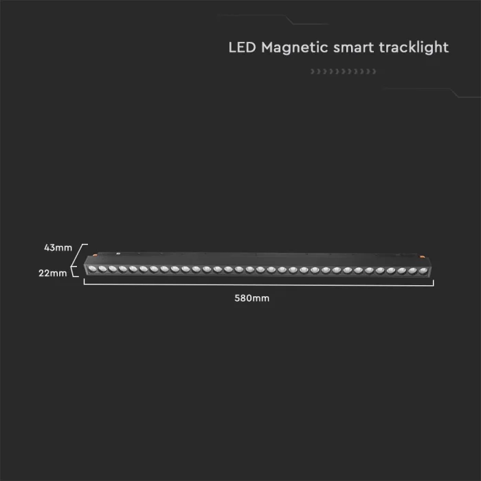 Lampa LED SMART magnetica liniara 20W 3in1