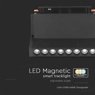Spot LED SMART magnetic liniar ajustabil 18W 3in1 negru