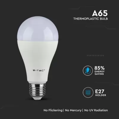 Bec LED chip Samsung 12W E27 120 LM/W A65 plastic Alb natural