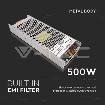Sursa/Alimentator 500W 12V 42A metal IP20