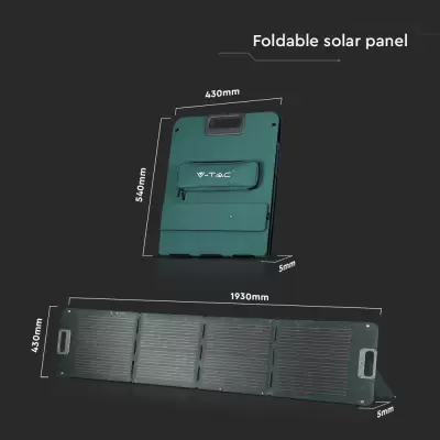 Panou fotovoltaic portabil, pliabil, 120W, impermeabil TVA 9%