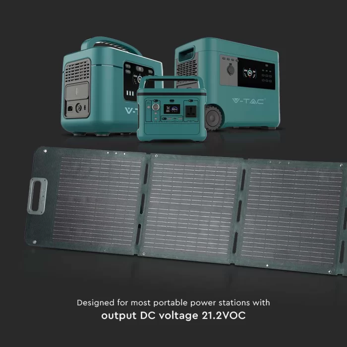Panou fotovoltaic portabil, pliabil, 120W, impermeabil TVA 9%