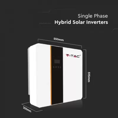 Invertor Solar Hibrid On/Off Grid 5KW, Monofazat, modul WIFI si CT incluse, 5 ani Garantie IP65 TVA 9%