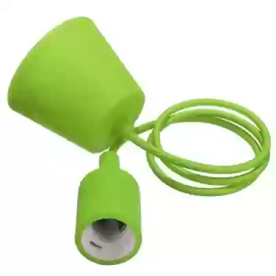 Cablaj lampa cu holder E27 verde 
